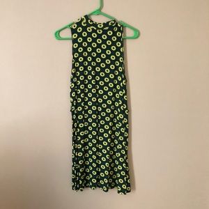 TOPSHOP halter high neck swing dress